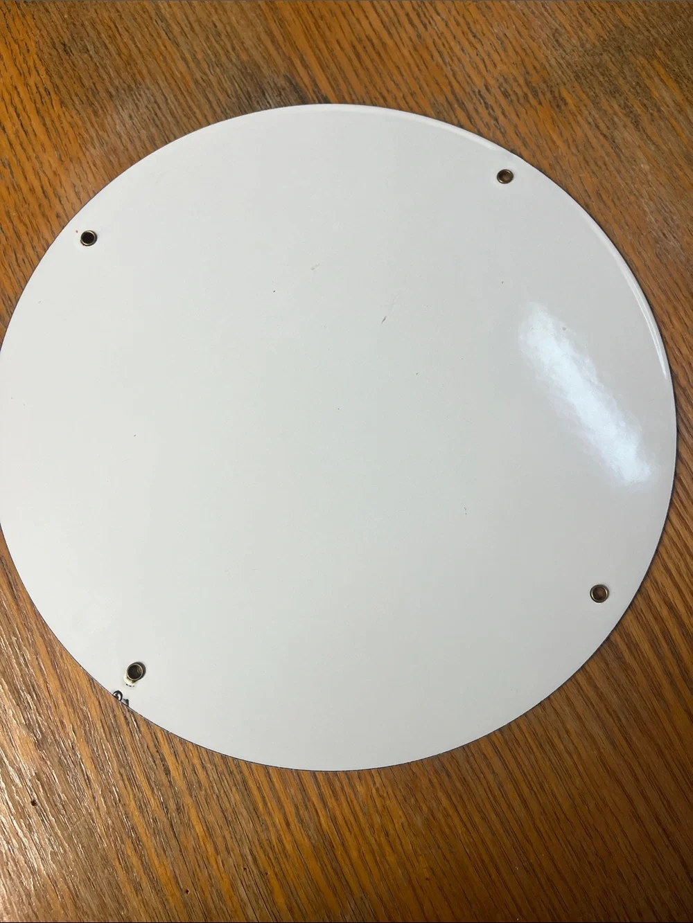 Sales-Service Round Wall Sign - Maroon, White & Orange